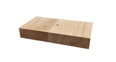 Base éclairante en bois